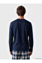 Sparkling Choices from Shining Store Zero Roba Collar Long Sleeve Men's Pajama Top - 3