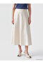 Sparkling Choices by Shining Store Poplin Flared Skirt with Waist Drawstring - 2