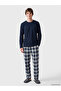 Sparkling Choices from Shining Store Zero Roba Collar Long Sleeve Men's Pajama Top - 2