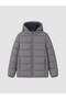 Hooded puffer jacket for boys