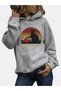 Unisex Gray Loose Fit Hooded Sweatshirt with Inner Pockets, Warm Hoodie