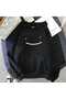 Modexa Unisex Hoody Black Relaxed Fit Hooded Kangaroo Pocket Thick Sweatshirt