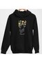 Modexa Unisex Hoody Black Kangaroo Pocket Thick Fabric Oversize Hooded Sweatshirt Hoodie
