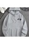 Unisex Gray Hooded Oversize Sweatshirt Comfortable Fit Cotton with Fleece Inside