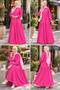 Haki̇m Collar Half Buttoned Alaçati Model Tesettür Plain Viscose Dress - 4