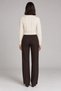 Women's Crew Neck Hair Knit Crop Sweater Cream - 2