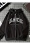 Unisex Black Hooded Oversize Sweatshirt Comfortable Fit Cotton with Fleece Inside