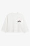 Ecru Go Outside Printed Sweatshirt