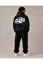 Unisex Anthracite Washed Fabric Casual Fit Hooded Sweatshirt with Kangaroo Pocket
