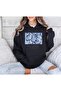 Unisex Black Relaxed Fit Hooded Kangaroo Pocket Thick Sweatshirt