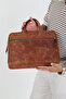 Genuine Crazy Leather Handmade Laptop and Briefcase Bag - Calfskin Special Design - 15 Inches - 4