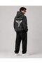 Unisex Anthracite Acid Wash Effect Washed Oversize Hoodie Thick Fabric