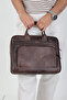 Genuine Crazy Leather Handmade Laptop and Briefcase Bag - Calfskin Special Design - 15 Inches - 3