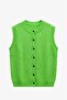 Green Lana Buttoned Vest