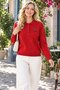Women's Mercerized Polo Collar Sports Sweater - 3