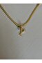 Letter Y Stainless Steel Gold Necklace - 2