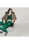Woman's Green Polo Collar T-Shirt - 7