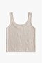 Ecru Sequined Vest Blouse Set - 6