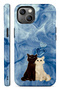Compatible with iPhone 13 and 14 - Thoughtful Manita Cats, Double Layer, Glossy Surface Protective Case
