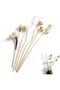 6PCS Rattan Reed Diffuser Sticks & Flower Refills for Home Office Aromatherapy Décor - Enhance Any S
