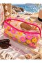 Pink Yellow Daisy Patterned Makeup Bag - 4