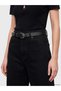 Black Vega Belted Culotte Jean - 3