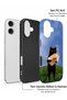 iPhone 17 Compatible - Fish-Friendly Cat Design, Dual Layer, Glossy Surface Protective Case - 3