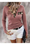 Women's Long Sleeve V-Neck Camisole Blouse - 2