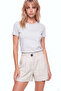 Women's Regular Cut Artificial Stone Patterned Logo Detailed Round Neck Short Sleeve White T-Shirt - 2