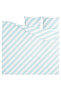 Slöjsilja Double Duvet Cover Set, Light Blue-White-Striped, 240X220/50X60 cm - 5