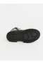 Özmarka New Season Black Patent Leather Lace-Up and Zippered Girls' Boots - 4