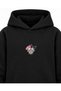 My Melody & Kuromi Bicycle Duo Printed Black Children's Hooded Sweatshirt - 4