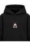 My Melody & Kuromi Night Slippers Printed Black Children's Hooded Sweatshirt - 4