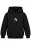 Kpop Demon Hunters Star Envelope Printed Black Children's Hooded Sweatshirt - 2