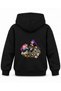 Kpop Demon Hunters Badge Table Printed Black Children's Hooded Sweatshirt