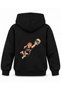 Haikyu Hinata First Leap Printed Black Kids' Hooded Sweatshirt