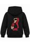 Haikyu Kuroo Stretching Printed Black Kids' Hooded Sweatshirt