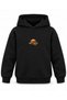 One Piece Luffy Binoculars Printed Black Kids Hooded Sweatshirt - 2