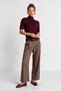 Double Belted Woven Palazzo Trousers Lby0081 Vi̇zon - 2