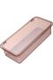 Cutlery Tray with Lid, Plastic Kitchen Utensil Organizer with Raised Drain Tray, Transparent Flatwar - 4
