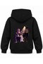 Huntr X Rumi Piano Moment Printed Black Kids' Hooded Sweatshirt