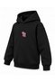 My Melody & Kuromi Boot Splash Printed Black Kids' Hooded Sweatshirt - 3