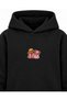 One Piece Sack Race Printed Black Kids' Hooded Sweatshirt - 4