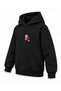 Peppa Pig Drip Catcher Printed Black Children's Hooded Sweatshirt - 3