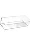 Transparent Plastic Drawer Storage Trays - Drawer Divider Boxes for Kitchen Organization (Large Rect - 4