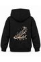 Manifest Sound Ladder Printed Black Children's Hooded Sweatshirt