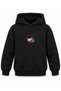 Haikyu Kuroo Stretching Printed Black Kids' Hooded Sweatshirt - 2