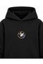 Kpop Demon Hunters Badge Table Printed Black Children's Hooded Sweatshirt - 4