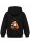 Dragon Ball Goku Rice Hill Printed Black Children's Hooded Sweatshirt