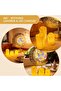 Table Decoration Light Set (360° Rotating Lamp+ 3 Different-size Weeping LED Candle Lights)-Festive - 6